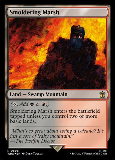 Smoldering Marsh WHO-898 Doctor Who Magic card