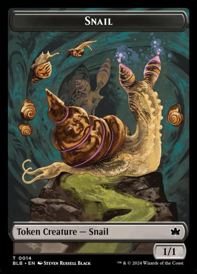Snail TBLB-14 Bloomburrow Tokens Magic card
