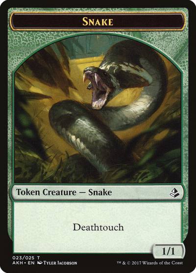 Snake TAKH-23 Amonkhet Tokens Magic card