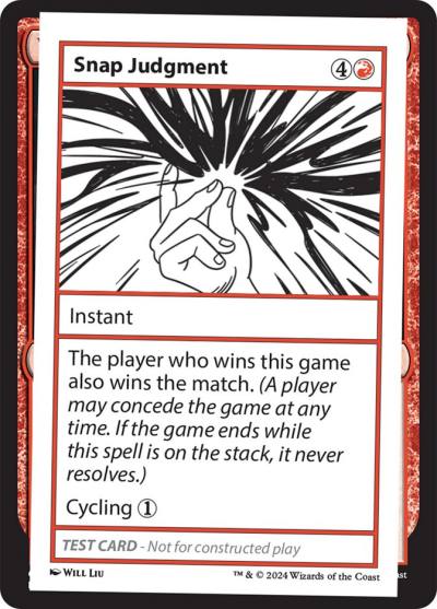 Snap Judgment MB2-567 Mystery Booster 2 Magic card