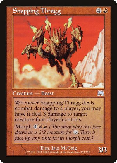 Snapping Thragg ONS-233 Onslaught Magic card