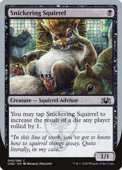Snickering Squirrel UND-45 Unsanctioned Magic card