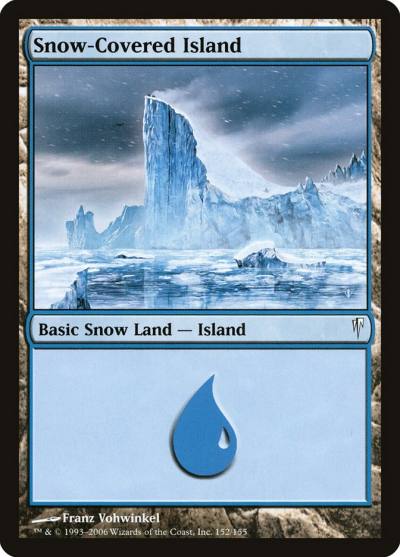Snow-Covered Island CSP-152 Coldsnap Magic card