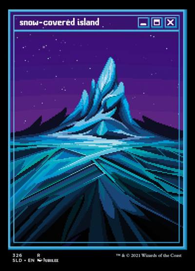 Snow-Covered Island SLD-326 Secret Lair Drop Magic card