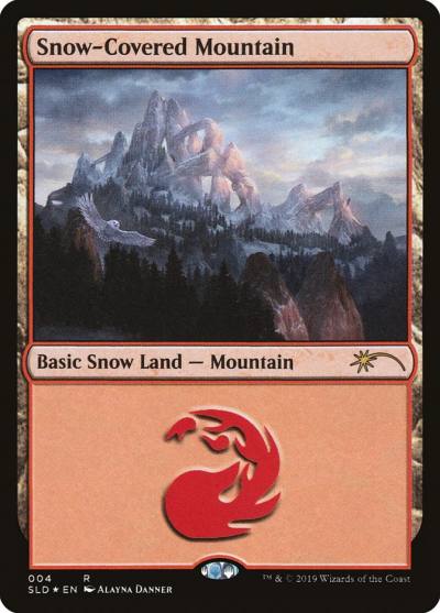 Snow-Covered Mountain SLD-4 Secret Lair Drop Magic card