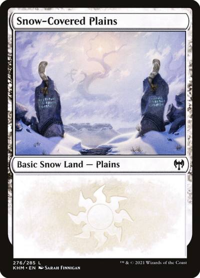 Snow-Covered Plains KHM-276 Kaldheim Magic card