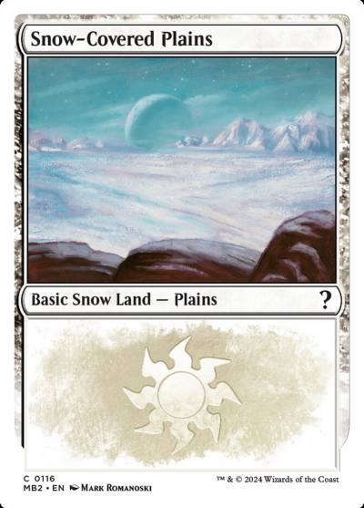 Snow-Covered Plains MB2-116 Mystery Booster 2 Magic card