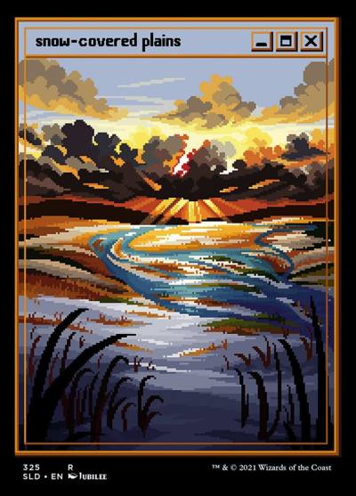 Snow-Covered Plains SLD-325 Secret Lair Drop Magic card