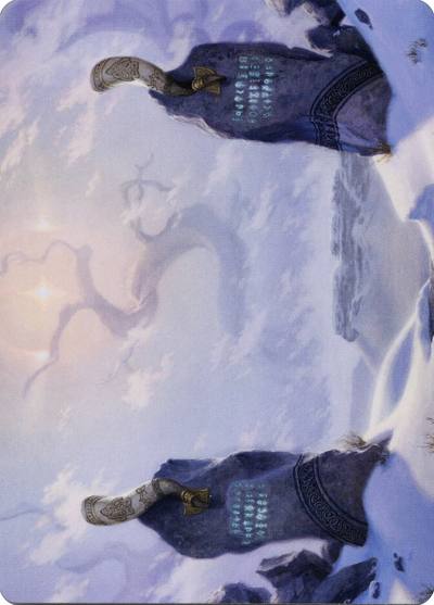 Snow-Covered Plains // Snow-Covered Plains AKHM-74 Kaldheim Art Series Magic card