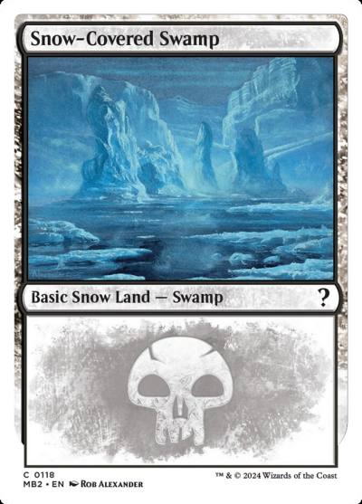 Snow-Covered Swamp MB2-118 Mystery Booster 2 Magic card