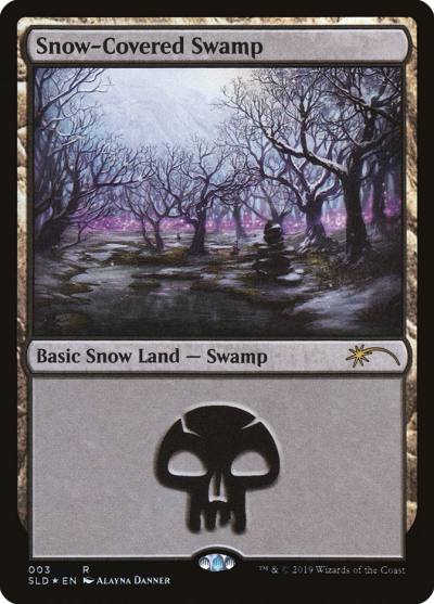 Snow-Covered Swamp SLD-3 Secret Lair Drop Magic card