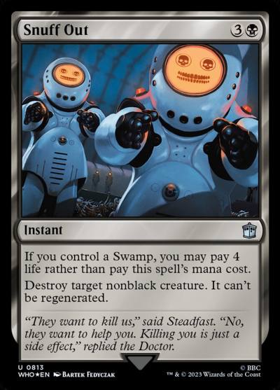Snuff Out WHO-813 Doctor Who Magic card