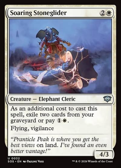 Soaring Stoneglider 32 Secrets of Strixhaven Magic card