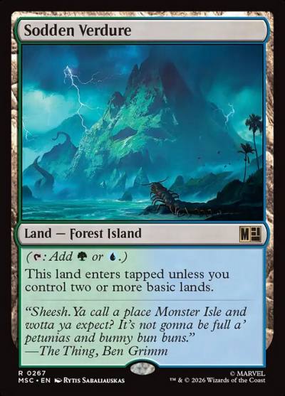 Sodden Verdure MSC-267 Marvel Super Heroes Commander Magic card