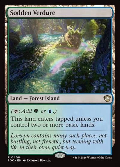 Sodden Verdure SOC-406 Secrets of Strixhaven Commander Magic card