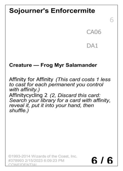 Sojourner's Enforcermite UNK-CA06B Unknown Event Magic card