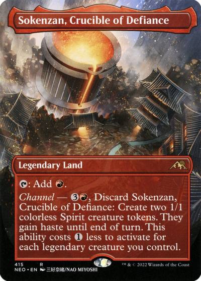 Sokenzan, Crucible of Defiance NEO-415 Kamigawa: Neon Dynasty Magic card