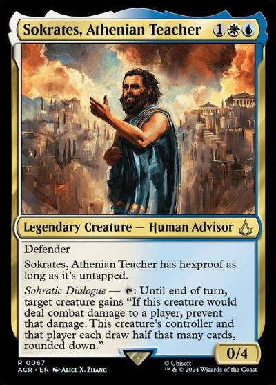 Sokrates, Athenian Teacher ACR-67 Assassin's Creed Magic card