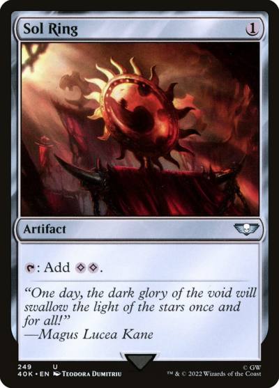 Sol Ring 40K-249 Warhammer 40,000 Commander Magic card