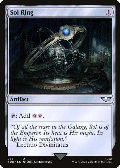 Sol Ring 40K-251 Warhammer 40,000 Commander Magic card