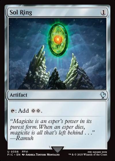 Sol Ring FIC-356 Final Fantasy Commander Magic card