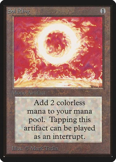 Sol Ring LEB-270 Limited Edition Beta Magic card