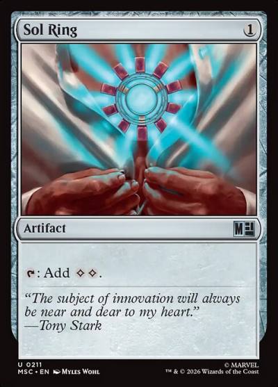 Sol Ring MSC-211 Marvel Super Heroes Commander Magic card