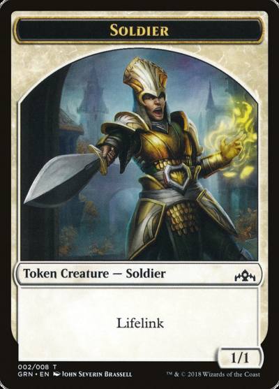 Soldier // Soldier TGK1-2 GRN Guild Kit Tokens Magic card