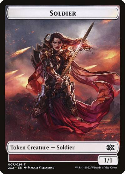 Soldier T2X2-7 Double Masters 2022 Tokens Magic card