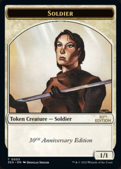 Soldier T30A-3 30th Anniversary Tokens Magic card