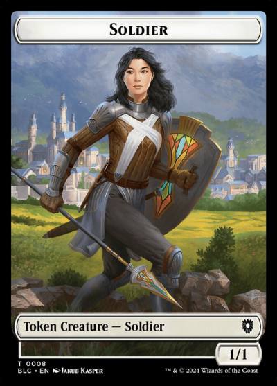 Soldier TBLC-8 Bloomburrow Commander Tokens Magic card