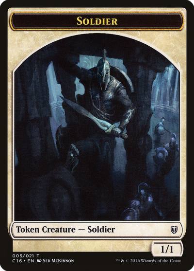 Soldier TC16-5 Commander 2016 Tokens Magic card