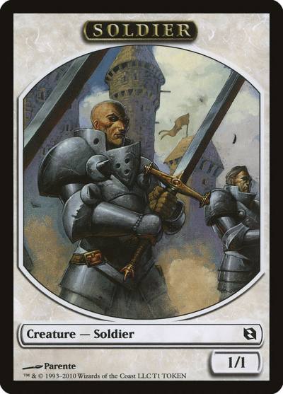 Soldier TDDF-1 Duel Decks: Elspeth vs. Tezzeret Tokens Magic card