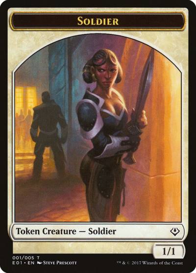Soldier TE01-1 Archenemy: Nicol Bolas Tokens Magic card