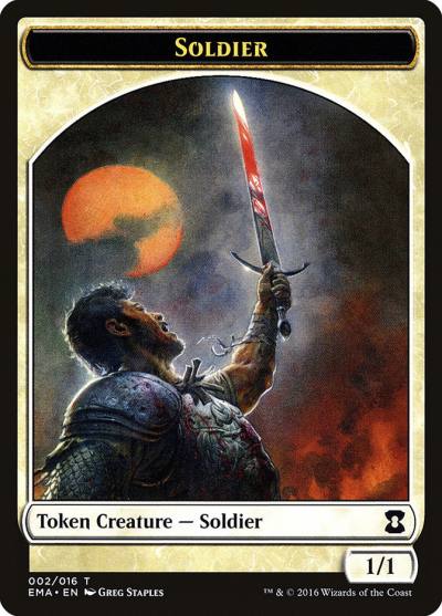 Soldier TEMA-2 Eternal Masters Tokens Magic card