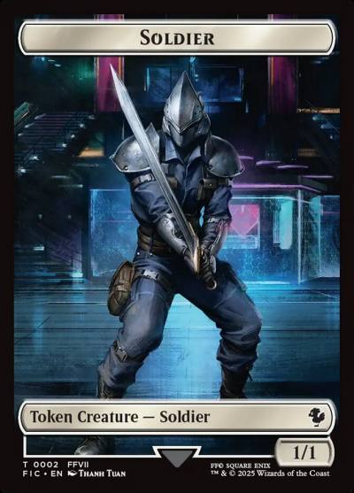 Soldier TFIC-2 Final Fantasy Commander Tokens Magic card