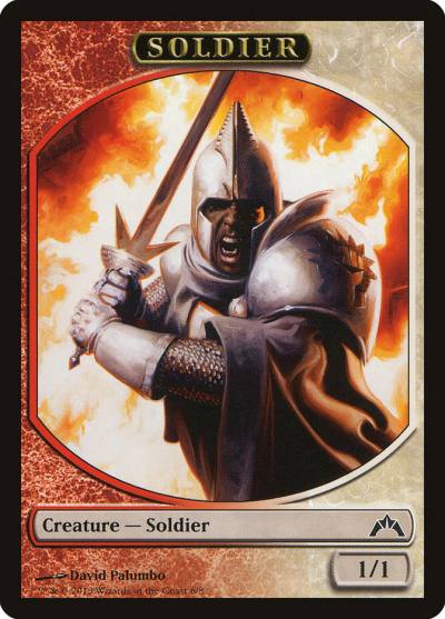Soldier TGTC-6 Gatecrash Tokens Magic card