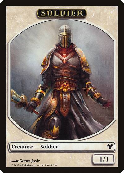 Soldier TMD1-1 Modern Event Deck 2014 Tokens Magic card