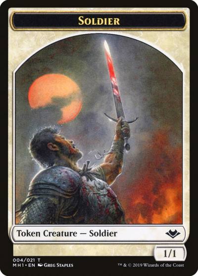 Soldier TMH1-4 Modern Horizons Tokens Magic card