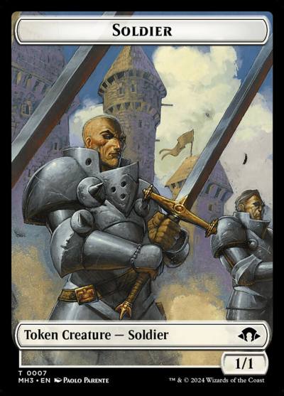 Soldier TMH3-7 Modern Horizons 3 Tokens Magic card