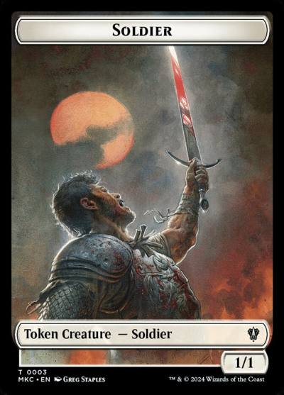 Soldier TMKC-3 Murders at Karlov Manor Commander Tokens Magic card