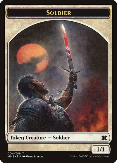 Soldier TMM2-4 Modern Masters 2015 Tokens Magic card