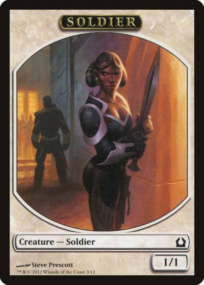 Soldier TRTR-3 Return to Ravnica Tokens Magic card