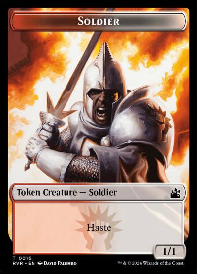 Soldier TRVR-16 Ravnica Remastered Tokens Magic card