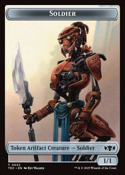 Soldier TTDC-32 Tarkir: Dragonstorm Commander Tokens Magic card