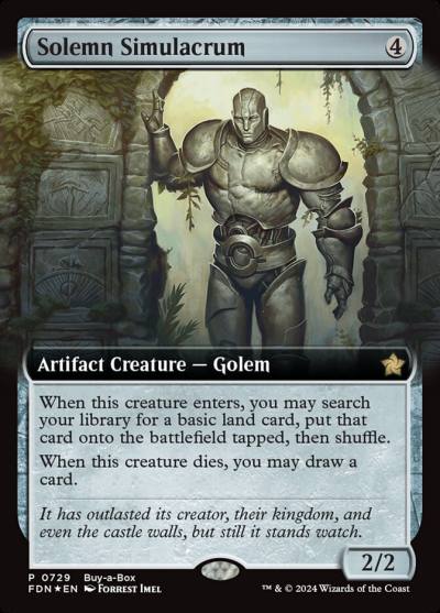 Solemn Simulacrum FDN-729 Foundations Magic card