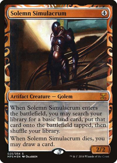 Solemn Simulacrum MPS-25 Kaladesh Inventions Magic card