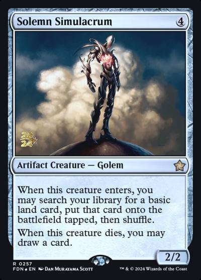 Solemn Simulacrum PFDN-257S Foundations Promos Magic card