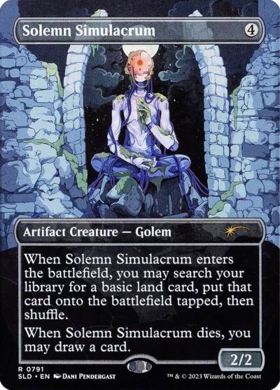 Solemn Simulacrum SLD-791 Secret Lair Drop Magic card