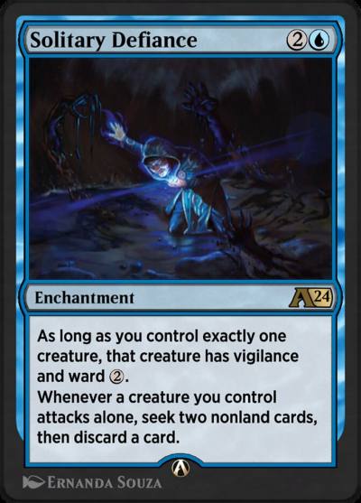 Solitary Defiance YOTJ-7 Alchemy: Outlaws of Thunder Junction Magic card